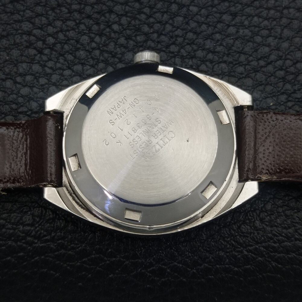 Vintage 1981 Citizen Automatic Womans Silver Watch W/daydate & Black accents - Picture 7 of 7